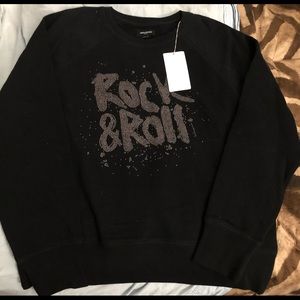 ZADIG & VOLTAIRE upper rock & roll star sweatshirt color black size medium